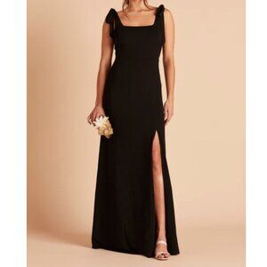 Birdy Grey Black Crepe Alex Convertible Dress Size Small